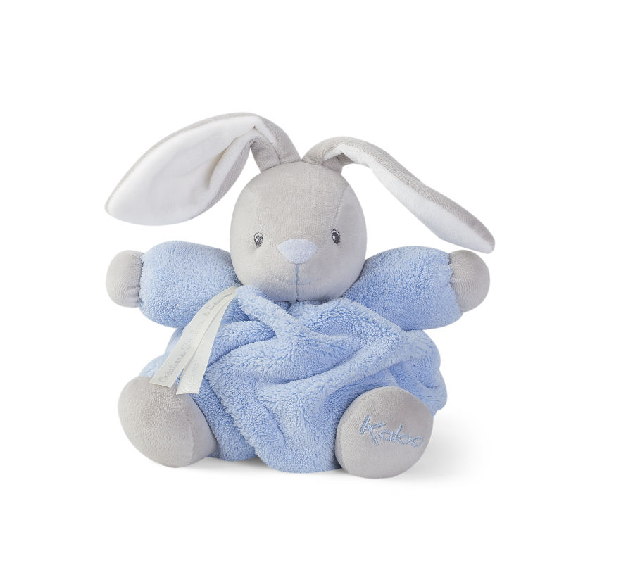  plume soft toy rabbit blue grey 